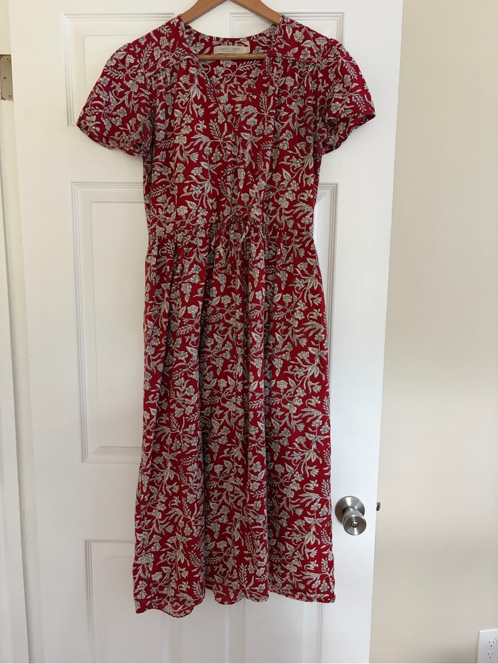Christy Dawn Red Floral Dawn Dress